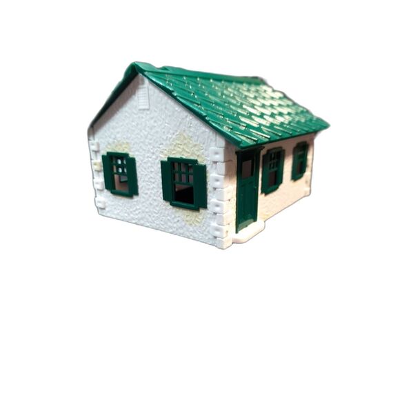 Bachmann Cape Cod House Green/White Snap Fit 1950's (Plasticville) O & S Ga. - Picture 3 of 4